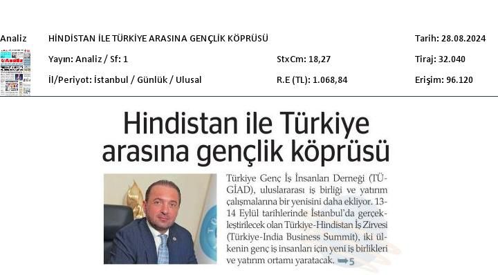 Hindistan ile Türkiye arasına gençlik köprüsü